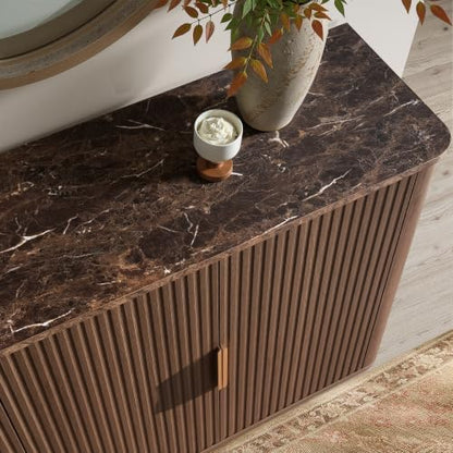 63" Fluted Sideboard Buffet Cabinet with Storage