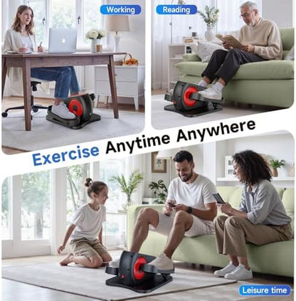 AXV Under Desk Elliptical Exercise Machine,Electric Ellipse Leg Exerciser As Seen On TV,Training Machines While Sitting for Seniors Home,Portable, Quiet, with Remote Control