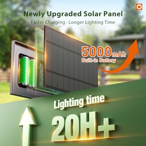 100FT Solar String Lights Outdoor with Remote, 54 LED Shatterproof Bulbs, USB Charging, 20+ Hour Runtime, Dimmable & Timable, G40 Waterproof Solar Lights for Outside Backyard Patio Garden Decor