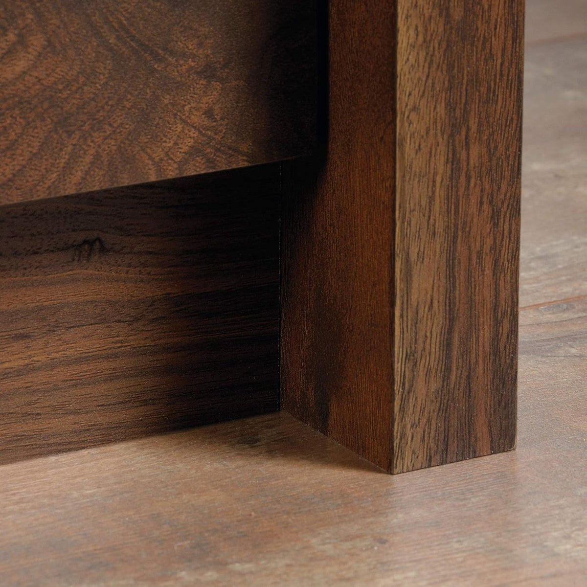 Harvey Park Night Stand with Easy Gliding Drawer, Walnut Bedside Table - Grand Walnut Finish