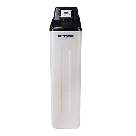 iSpring WCS45KG Whole House Water Softener System, 45,000 Grain High Capacity with Backwash Feature, SGS-Tested, for Homes & Businesses