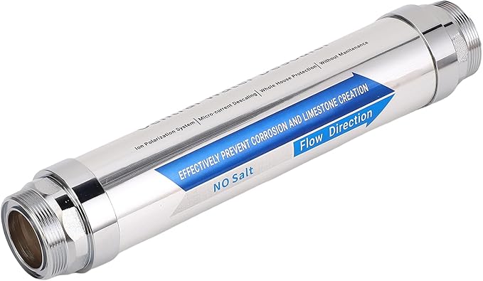 ANGGREK Water Softener, 1000L Scale Water Softener System Magnetic for Whole House (3/4 inch (DN20))