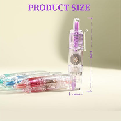 Refillable Correction Tape, 157 ft Total – 2 Pre-Filled Dispensers + 6 Snap-In Refills, School & Office Supplies, Purple+Green