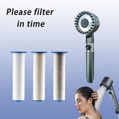 10/20 Pcs Ion Drops Shower Head Filters, Showerhead Filters, PP Cotton Replacement Cartridge, Suitable for Various Specifications of Shower Heads (A20*pc, 3.34 * 0.94 In)