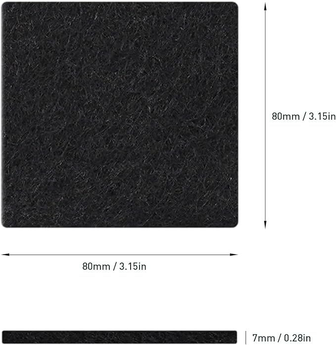 EKO Trash Can Odor Filter Refills for Trash Can and Compost Bin, Activated Charcoal Deodorizer, Strong Charcoal Odor Absorber, Pack of 4 Replacements