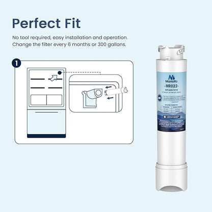 MARRIOTTO EPTWFU01 Water Filter Replacement, Compatible with Frigidaire EPTWFU01, EWF02, Pure Source Ultra II and Pure Air Ultra 2 Air Filter (2+3)