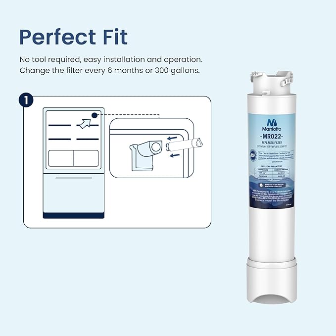 MARRIOTTO EPTWFU01 Water Filter Replacement, Compatible with EPTWFU01, EWF02, Pure Source Ultra II, 1 Pack