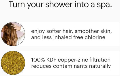 VivaSpring filtered shower Replacement Cartridge FF-15 | for softer skin and hair | 6 month filter | certified filtration | for use with VivaSpring shower filters