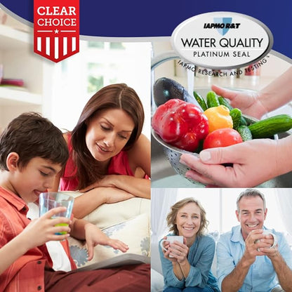 Clear Choice Taste Filter Replacement for Maytag UKF7003 FILTER7 Filter Compatible with EFF-6014A HDX-FMM-1 FMM-1 MYRF-100 Refrigerator Water Filter, NSF/ANSI 42, Box of 2, Made in the USA