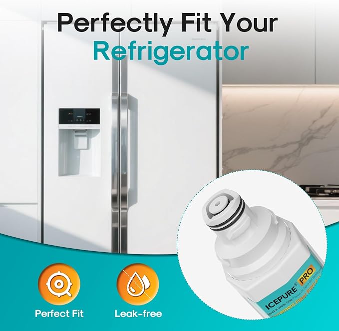ICEPURE PRO DA97-17376B Refrigerator Water Filter Replacement for Samsung HAF-QIN/EXP, HAF-QIN, RS27T5200SR WS645A RS22T5201SR RF28R7201SR RF32CG5400SR RF27CG5400SR DA97-08006C WD-F45 RWF4200AH, 1PACK