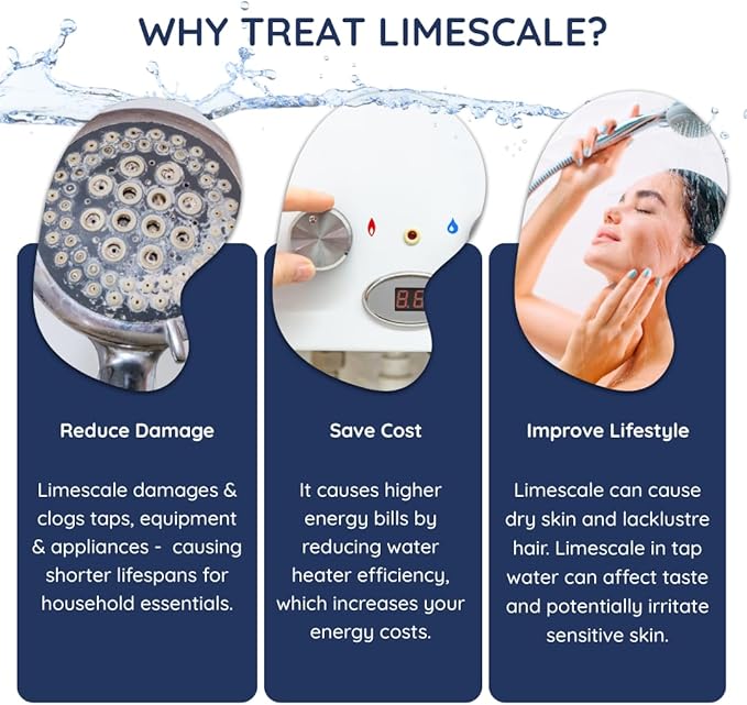 Magnostream Magnetic Water Descaler – Whole House Limescale Remover for Pipes, Appliances & Showers (Pack of 3) – Salt-Free Water Softener Alternative & Hard Water Conditioner – Eco-Friendly Unit