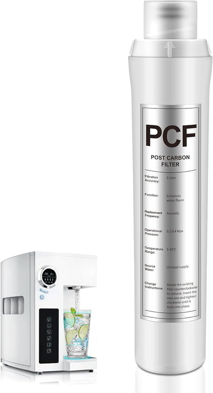 1 Pack PCF Water Filter Replacement Compatible with Bluevua RO100ROPOT, 1 PCF Water Filters, Improved Drink Quality, Easy to Replace for Household Daily Use Drinking