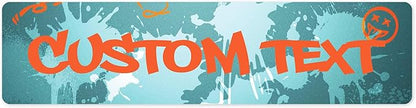 Custom Sign, Custom Street Sign, 11 Font Colors, 13 Font Styles, 4 Hole Options, 22 Sizes, 3x12 Inches, Rust Free DiBound, Fade Resistant, Made in USA by My Sign Center (Graffiti)