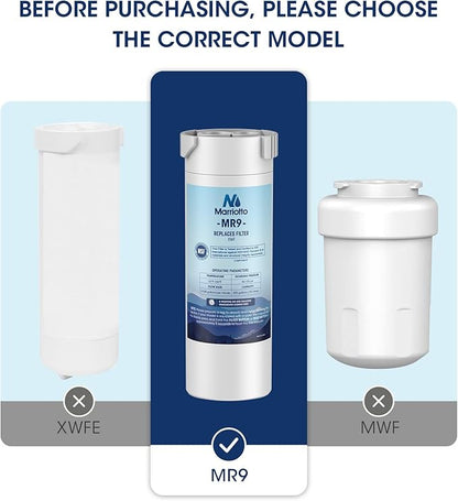 MARRIOTTO XWF Water Filter Replacement for GE XWF Refrigerator Water Filter, 3 Pack (Not XWFE)