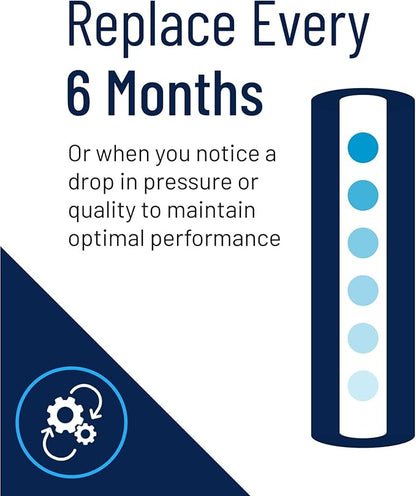 Pentair Pentek DGD-5005-20 Big Blue Water Filter, 20-Inch Whole House Sediment Filter Cartridge Replacement, Dual-Gradient Density Spun Polypropylene, 20" x 4.5", 5 Micron, Pack of 1, White