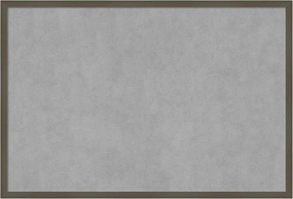 Amanti Art Grey Framed Magnetic Board 25x37 Large Vision Board for use with Magnets, 100% Metal Sheet to Display Items as Office Decor or for Home Organization in mudroom, Kitchen or Kids Room