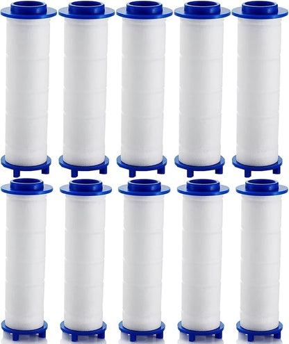 10/20 Pcs Ion Drops Shower Head Filters, Showerhead Filters, PP Cotton Replacement Cartridge, Suitable for Various Specifications of Shower Heads (A10*pc, 3.74 * 0.94 In)