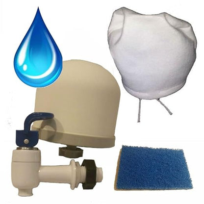 Gravity Water Filter Kit for DIY Purifier, Includes .2 Micron Ceramic Filter, Pre Filter, Dispenser, and Instructions by SHTFandGO