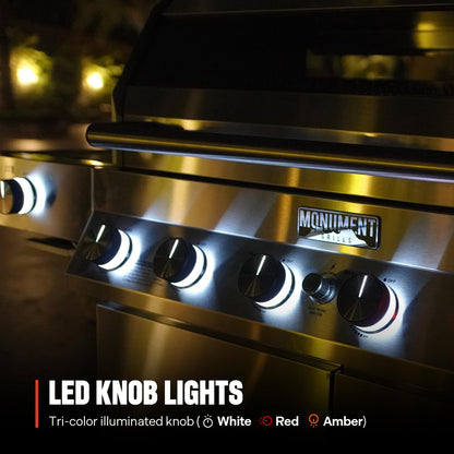 6-Burner Convertible Natural Gas Smart bbq Grill Stainless Steel Denali 605 with Smoke Box (Without Conversion Kit)