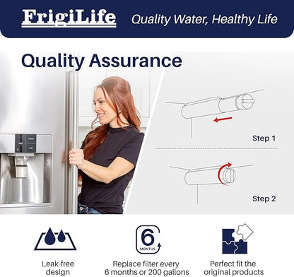 RWF5800A Refrigerator Water Filter Replacement for Frigidaire EPTWFU01 Pure Source Ultra II, Pure Source Ultra 2, EWF02, SCWFTCTO, CLCH128 GP006 DE022 and Pure Air Ultra 2 Air Filter 2 Combo