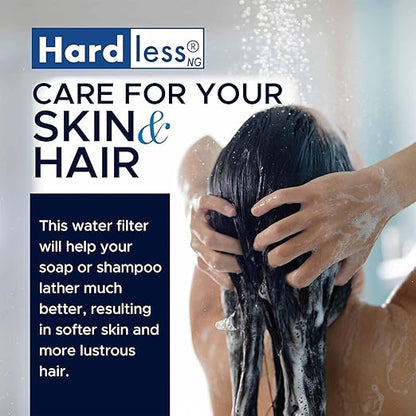 Hardless NG4 Whole House Water Filter- Salt-Free Alternative Softening Device- Reduces Limescale, Sediment & More - Compact, Easy to Install- Comes with 3/4" Inlet/Outlet- Home Water Filtration System