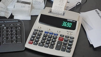 Victor 1310 Big Print Printing Calculator, 12-Digit LED Display, Fast Ink-Free Printing (8.0 LPS), Cost/Sell/Margin Keys, Advanced Business Functions, 2-1/4" Thermal Paper