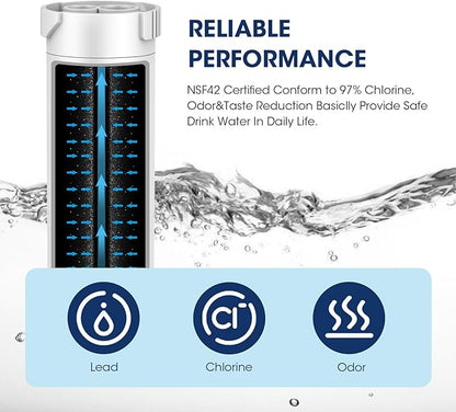 MARRIOTTO XWF Water Filter Replacement for GE XWF Refrigerator Water Filter, 3 Pack (Not XWFE)