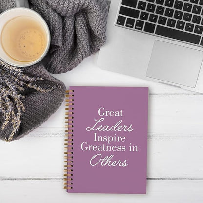 OXW Purple Notebooks for Work, Employee Appreciation Gifts, Leadership Gifts Notebook Journal for Writing Meeting Office, Thank You Gifts for Women Men Leader Mentor Boss Manager, 5.5"x8.3"
