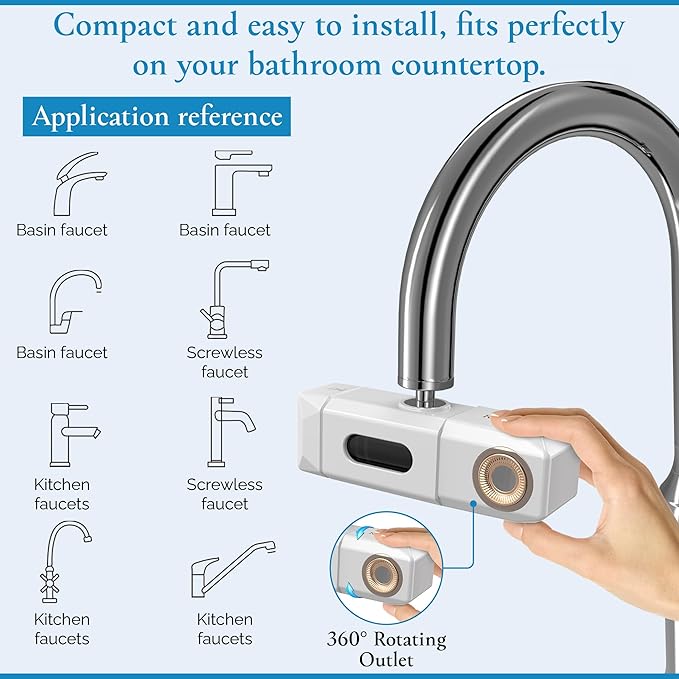 Advanced Faucet Water Filter with Micro-Bubble Technology – Deep Cleansing and Skincare Protection – Ideal for Bathing and Facial Skin Care, Easy Installation