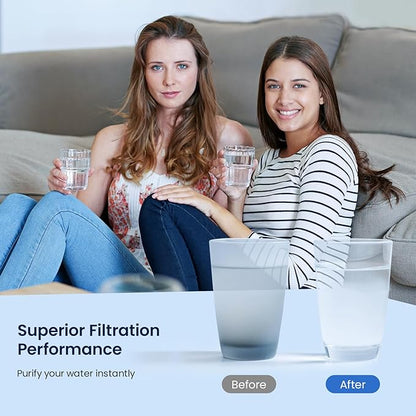 GLACIER FRESH Replacement for Bosch 11025825 Ultra Clarity Pro Refrigerator Water Filter BORPLFTR50, Compatible with KWF 2000, 12028325, 11032531, BORPLFTR50, WFC100MF, B36CT80SNS, B36CL80ENS (1 Pack)