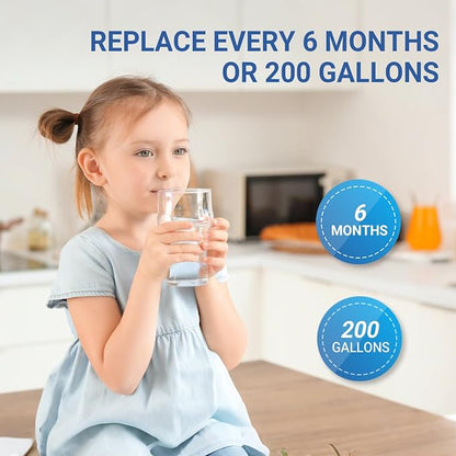 Water Filter Replacement for Whirlpool WRS325SDHZ WRS325FDAM WRS325SDHV | Compatible with WRS325SDHW WRS325SDHB WRS325FDAW WRS325SDHV, 6 pack replacement filters for Whirlpool refrigerators