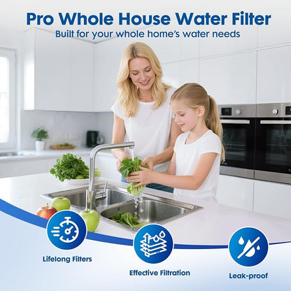 Whole House Water Filter Cartridge 9-Pack Set, Universal 2.5" x 10" Home Water Filter Replacement Cartridge, Effective Reduce Chlorine Odor, Sediment, Taste,Includes- 5PP,2GAC,2CTO, 1.5–2 Year Supply