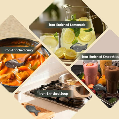 Iron Fish for Cooking - Natural Iron Source for Iron Deficiency Support - Reusable Supplement Alternative for Vegans, Pregnancy & Women