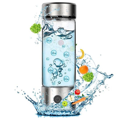 Fakllod Hydrogen Water Bottle Generator, Portable Rechargeable aquahealth Hydrogen Water, Hydrogen Water Ionizer Machine, with SPE/PEM Technology, for Home Office Travel Fitness Drinking