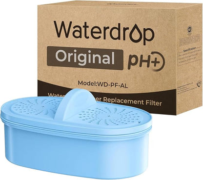 [Original] Waterdrop PF-AL Alkaline Water Filter for Waterdrop Pitchers | Replacement for Waterdrop Pitcher and Dispenser Systems, Improves Coffee Taste, Lasts Up to 100 Gallons, 1 Pack