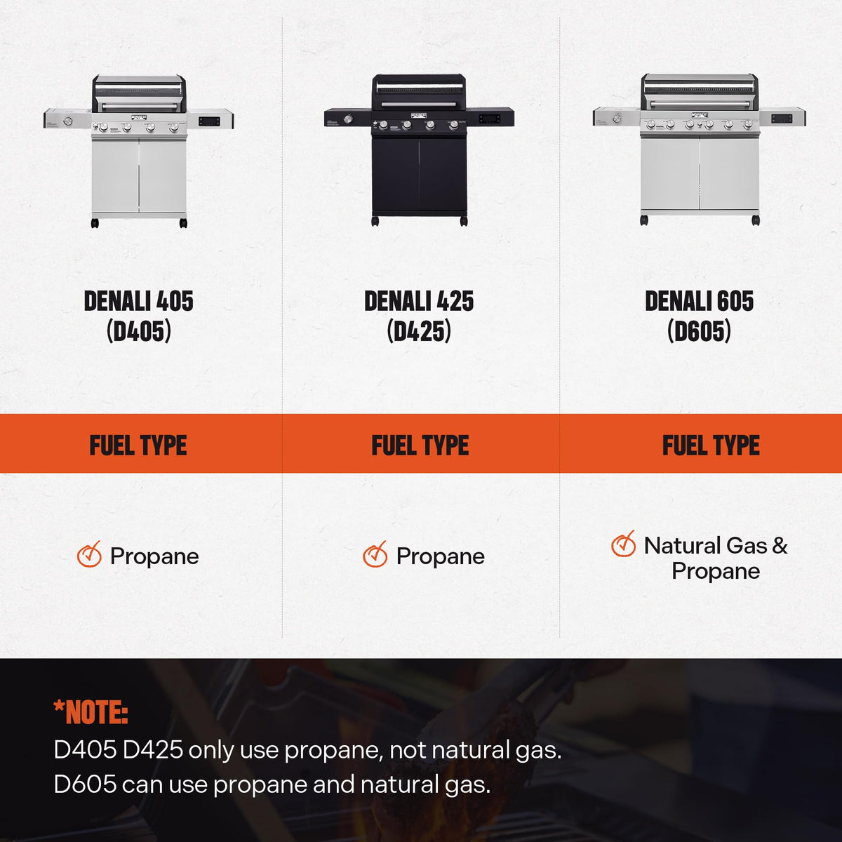 6-Burner Convertible Natural Gas Smart bbq Grill Stainless Steel Denali 605 with Smoke Box (Without Conversion Kit)