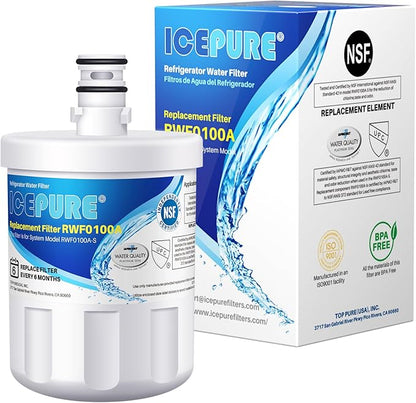 ICEPURE 5231JA2002A Refrigerator Water Filter,Compatible with LG LT500P, ADQ72910911, GEN11042FR-08, ADQ72910901, ADQ72910907, LFX25974ST, LFX25973S, Kenmore 9890, 469890 1PACK