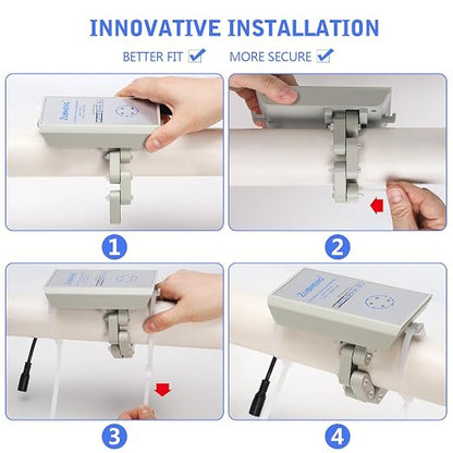 Electronic Water Descaler, Zuomeng Whole House Descaler with High Efficiency in Dissolving Scale for 5000-10000 sq ft Homes, 2” Pipes, Water Softener Alternative, No Chemicals, Salt or Filters