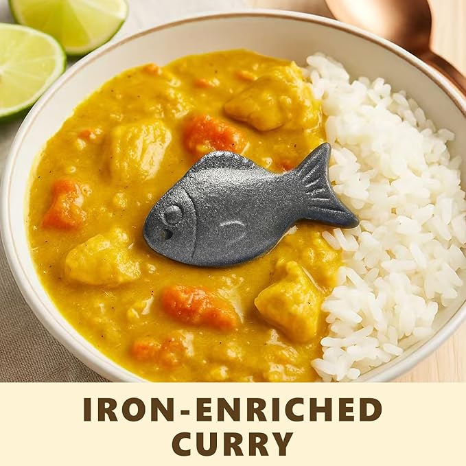 Iron Fish for Cooking - Natural Iron Source for Iron Deficiency Support - Reusable Supplement Alternative for Vegans, Pregnancy & Women