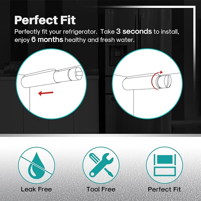 ICEPURE PLUS RWF5800B Replacement for Frigidaire EPTWFU01 EWF02, PureSource Ultra 2, Pure Source Ultra II, SCWFTCTO, GP006, MR022, JO22, BO022, DE022, TH-01, 1007, Refrigerator Water Filter, 1PACK