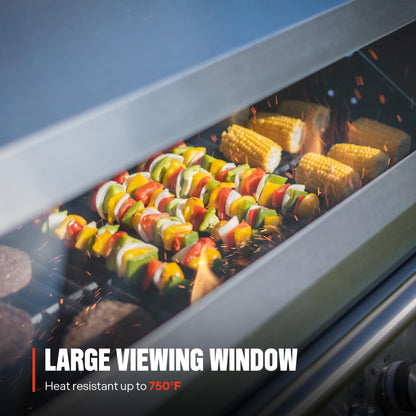 4+1 Liquid Propane Gas Smart BBQ Grill, 4 Burners & 1 Side Burner, Denali 405 Stainless Steel with Smart technology, Knob Controls, Outdoor Use