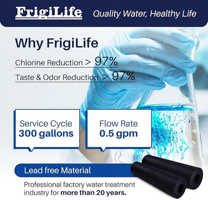 RWF5800A Refrigerator Water Filter Replacement for Frigidaire EPTWFU01 Pure Source Ultra II, Pure Source Ultra 2, EWF02, SCWFTCTO, CLCH128 GP006 DE022 and Pure Air Ultra 2 Air Filter 2 Combo