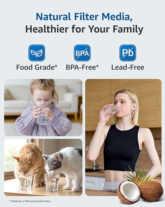 Maxblue Replacement for GE® RPWFE®, RPWF (with CHIP) Refrigerator Water Filter, Compatible with WSG-4, WF277, GFE28GMKES, PFE28KBLTS, GFD28GSLSS, PWE23KSKSS, GYE22HMKES, DFE28JSKSS, 4 Filters