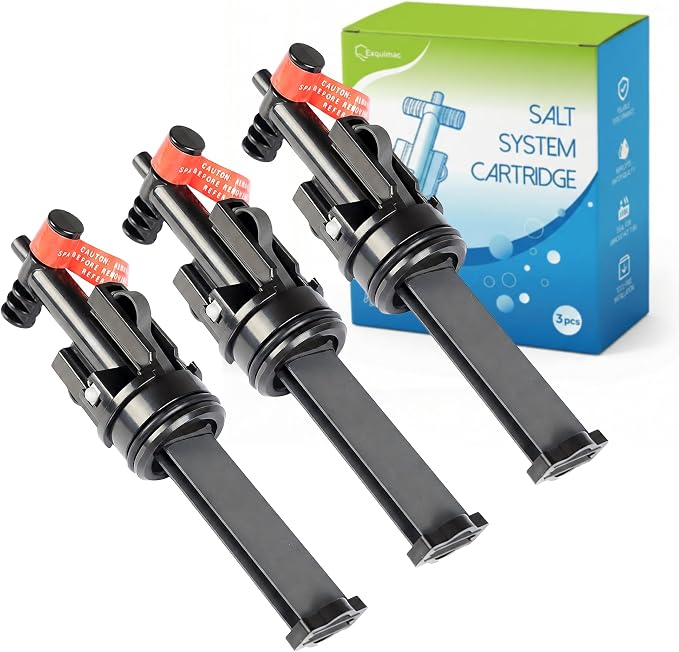 Salt Water System Replacement Cartridge for Hot Spring Spas – High-Performance Chlorine Generator for Crystal Clear, Soothing Water Black,3 Pack | Titanium Chlorine, Less Scale & Irritation, for Hot Springs Highlife/Limelight, Caldera Utopia/Paradise, ...