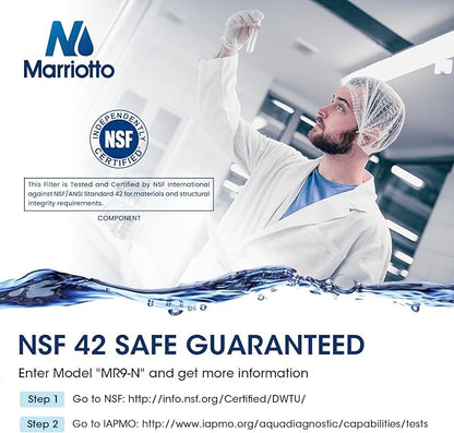 MARRIOTTO Water Filter Compatible with XWFE (Built-in CHIP), Replacement for GE XWFE, XWF Refrigerator Water Filter Pack of 1