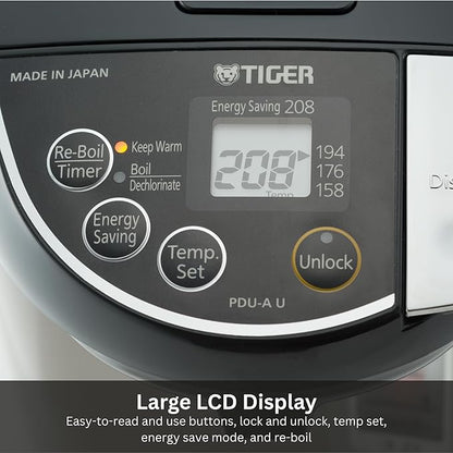 Tiger PDU-A40U Electric Water Boiler and Warmer (135 oz, Black)