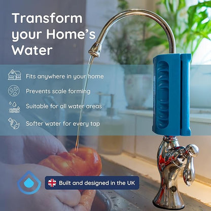 Magnostream Magnetic Water Descaler – Whole House Limescale Remover for Pipes, Appliances & Showers (Pack of 3) – Salt-Free Water Softener Alternative & Hard Water Conditioner – Eco-Friendly Unit