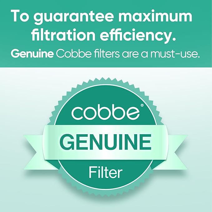 Cobbe 4 Pack Replacement Filters for Fixed Showerheads - Water Softener Filters Beads for Hard Water - Remove Chlorine - Reduces Dry Itchy Skin