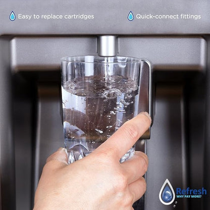 Refresh Plus R-9101 Refrigerator Water Filter Replacement for Samsung DA29-00020A, DA29-00020B, HAF-CIN/EXP, NSF 53 Tested, 6-Month 300 Gallon Filter, 3 Pack