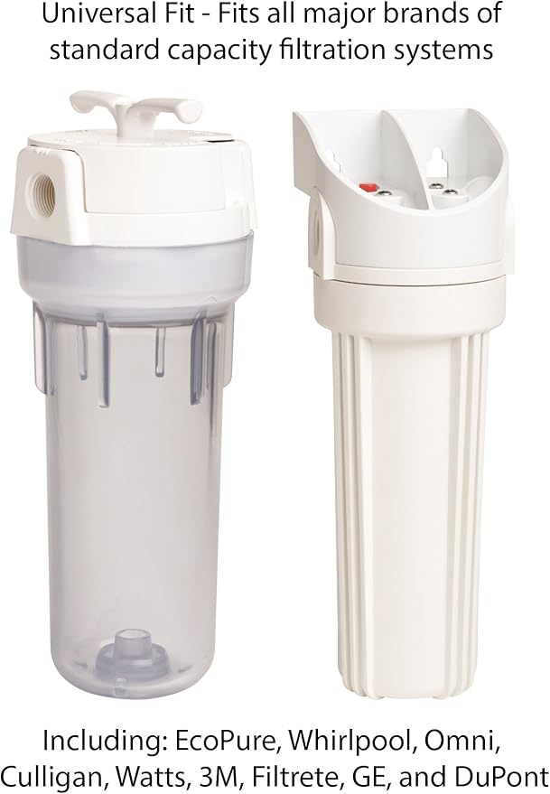 EcoPure EPW2C Carbon Whole Home Replacement Water Filter - Universal Fit - Fits Most Major Brand Systems (8 pack)